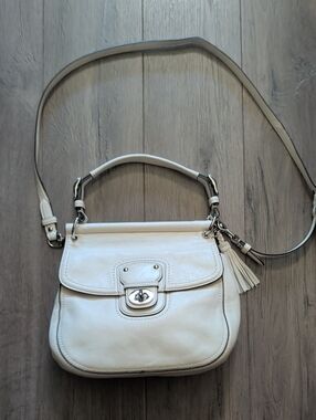 Coach 70th Anniversary Edition Willis Bag in White Leather – Style 19132